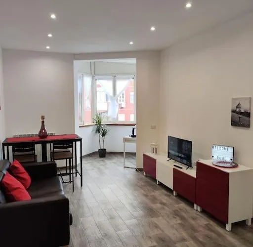 White & Wood House In Apartament